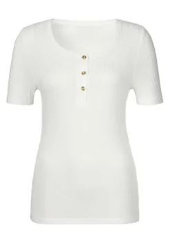 New LASCANA T-Shirt Creme
