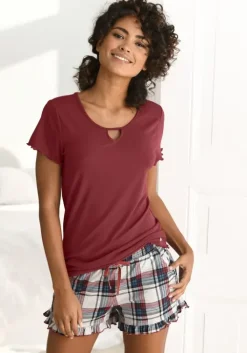 Clearance s.Oliver T-Shirt Weinrot