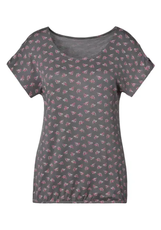 Online LASCANA T-Shirt Dunkelgrau