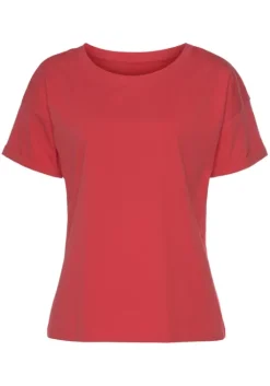 New T-Shirt"Mit Armelaufschlag" Homewear-Oberteile