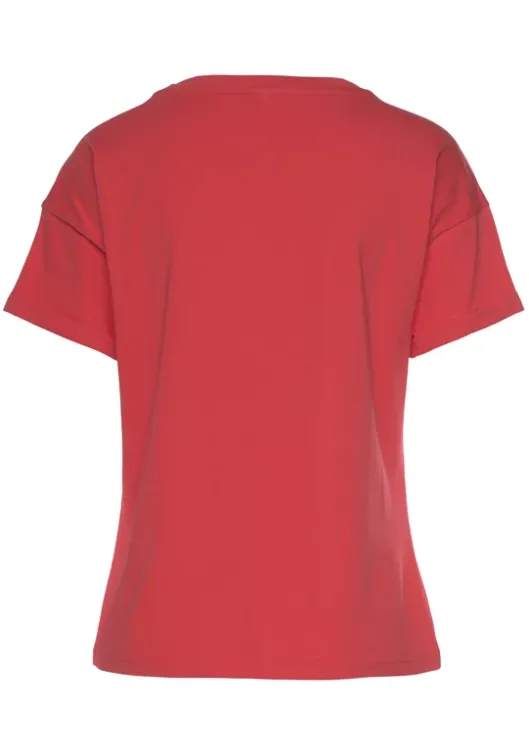 New T-Shirt"Mit Armelaufschlag" Homewear-Oberteile