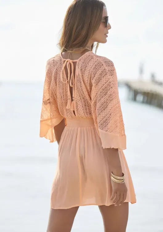 Clearance LASCANA Tunikakleid Pfirsich