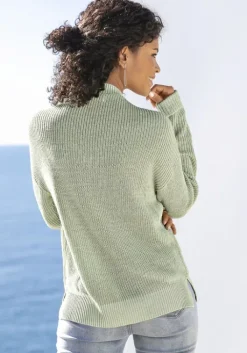 Outlet LASCANA V-Ausschnitt-Pullover Mint