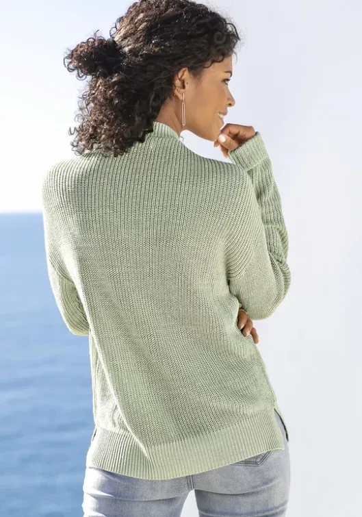 Outlet LASCANA V-Ausschnitt-Pullover Mint