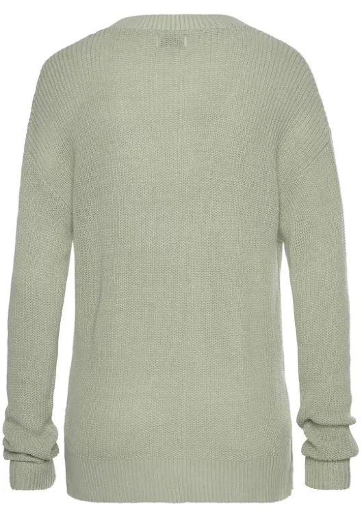 Outlet LASCANA V-Ausschnitt-Pullover Mint