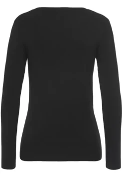 Sale Vivance V-Ausschnitt-Pullover Schwarz