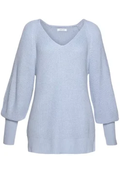 Discount LASCANA V-Ausschnitt-Pullover Bleu