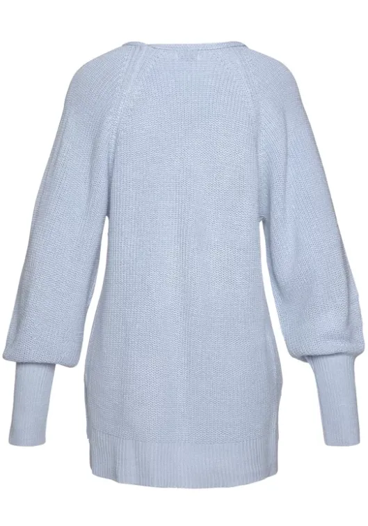 Discount LASCANA V-Ausschnitt-Pullover Bleu