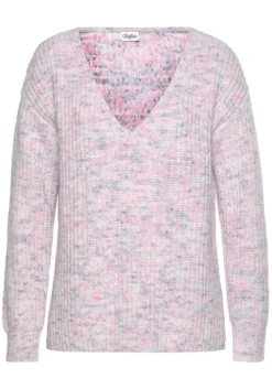 New Buffalo V-Ausschnitt-Pullover Multicolor