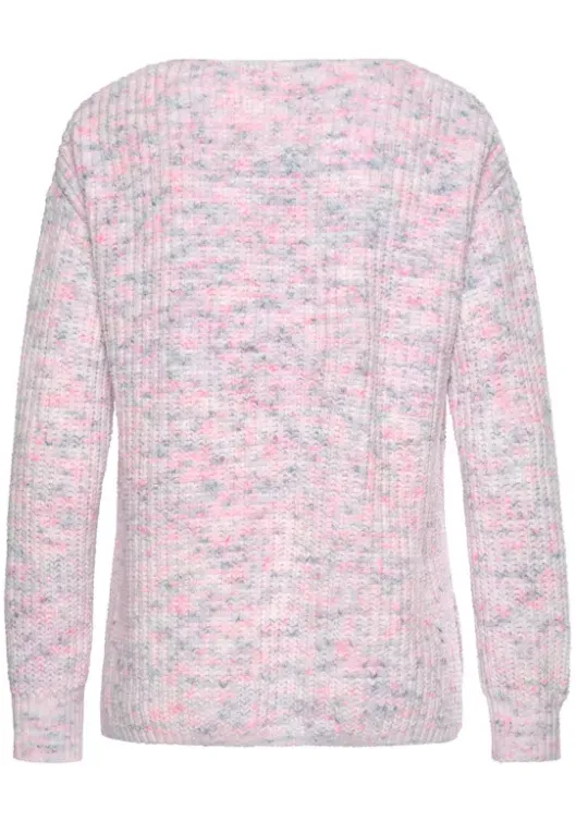 New Buffalo V-Ausschnitt-Pullover Multicolor