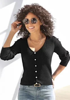 Hot V-Ausschnitt-Pullover Pullover