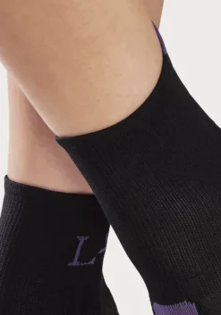 Clearance LASCANA ACTIVE Wandersocken 1X Schwarz-Lila, 1X Schwarz-Rosa, 1X Schwarz-Grun