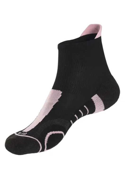 Clearance LASCANA ACTIVE Wandersocken 1X Schwarz-Lila, 1X Schwarz-Rosa, 1X Schwarz-Grun