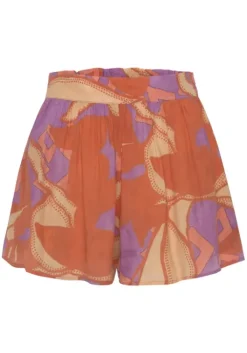 Discount LASCANA Webshorts Orange-Pink Bedruckt