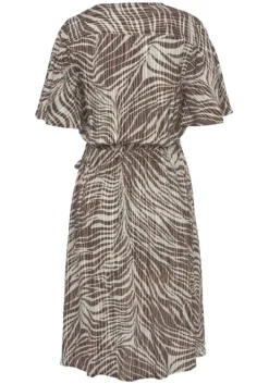 Discount LASCANA Wickelkleid Braun-Lindgrun Bedruckt