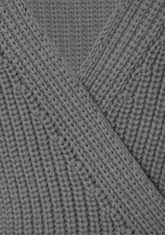 Discount LASCANA Wickelstrickjacke Grau