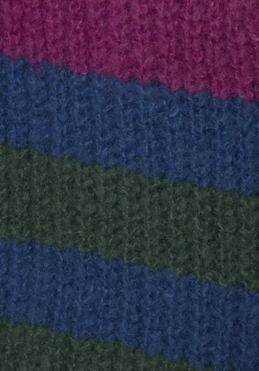 Clearance LASCANA Wickelstrickjacke Braun Gestreift
